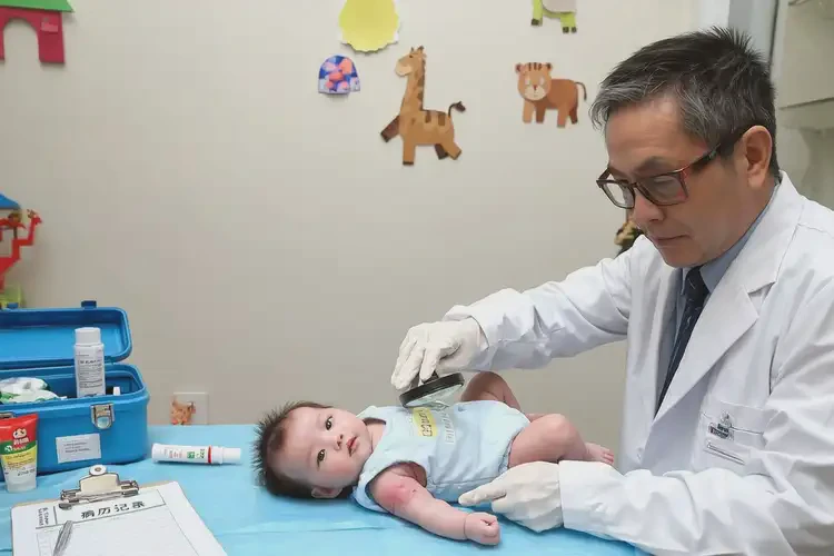 新生兒脖子上經(jīng)常長濕疹可不可以徹底自愈(圖1)