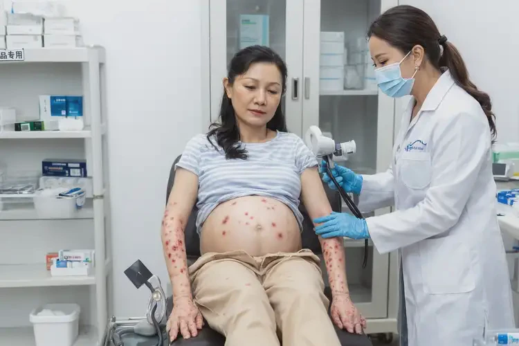 孕婦大腿有濕疹能靠自己自愈嗎(圖2)