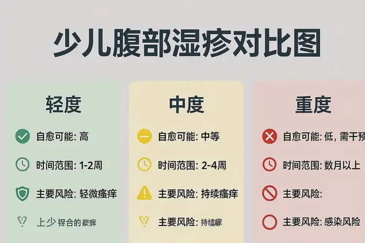 少兒肚子上起濕疹不管它會自己自愈嗎(圖2)