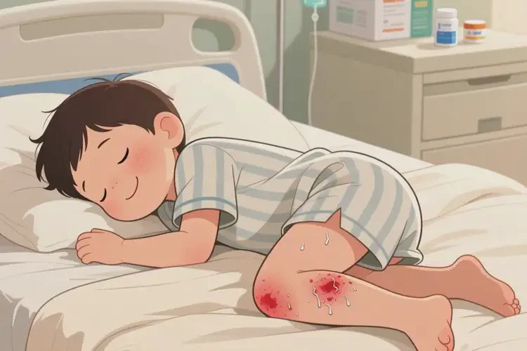 孩子大腿出濕疹能靠自己自愈嗎(圖3)