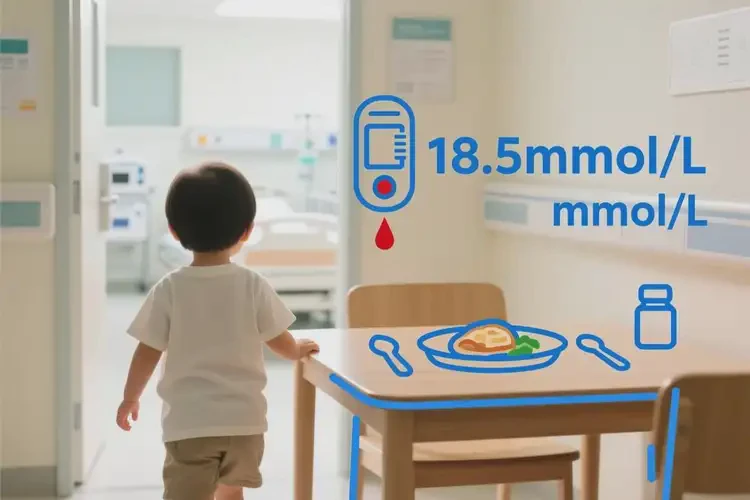 小孩晚餐血糖18點5是怎么回事(圖2)
