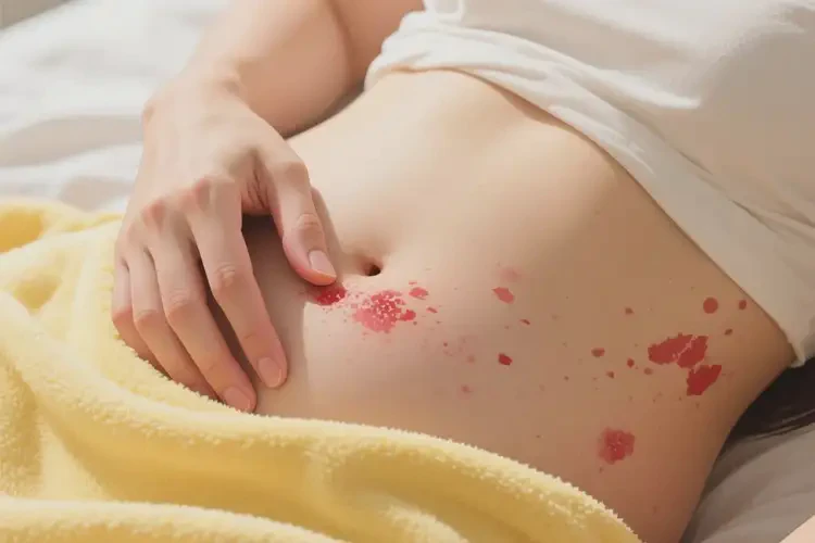 女性肚子起濕疹不管它會自己自愈嗎(圖2)