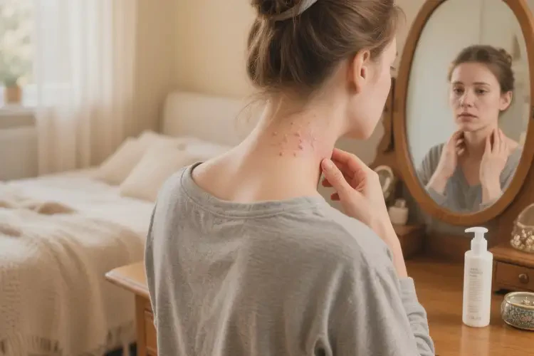 女人脖子上經(jīng)常起濕疹不管它會(huì)自己自愈嗎(圖4)