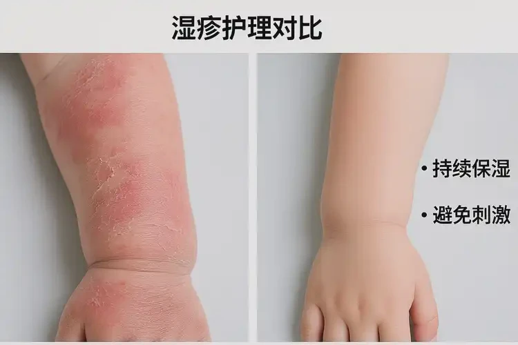 小孩手臂經常長濕疹能靠自己自愈嗎(圖1)