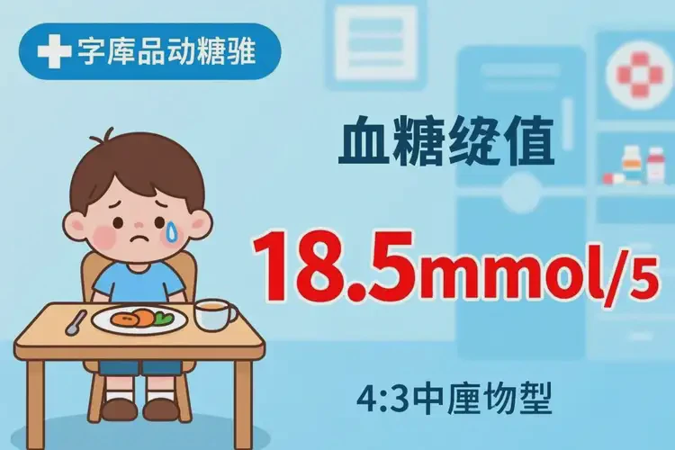 小孩晚餐血糖18點5是怎么回事(圖4)