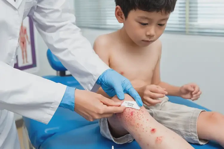 小孩小腿容易長(zhǎng)濕疹不管它會(huì)自己痊愈嗎(圖3)