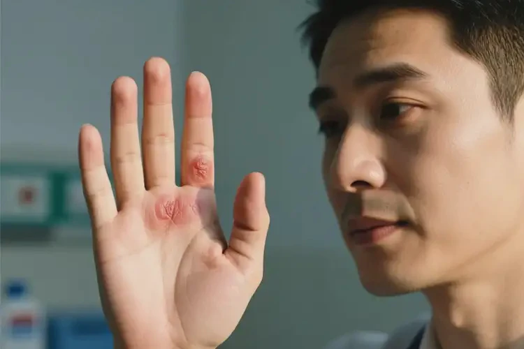 男性手上經(jīng)常起濕疹不管它會自己自愈嗎(圖1)