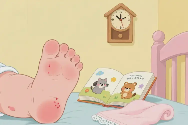 寶寶腳上偶爾長濕疹不管它會自己好嗎(圖1)