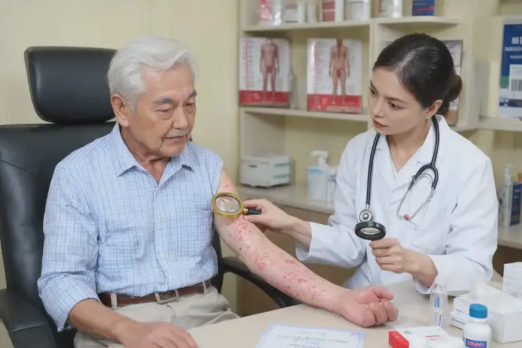 老年人臉上容易起濕疹能徹底自愈嗎(圖1)