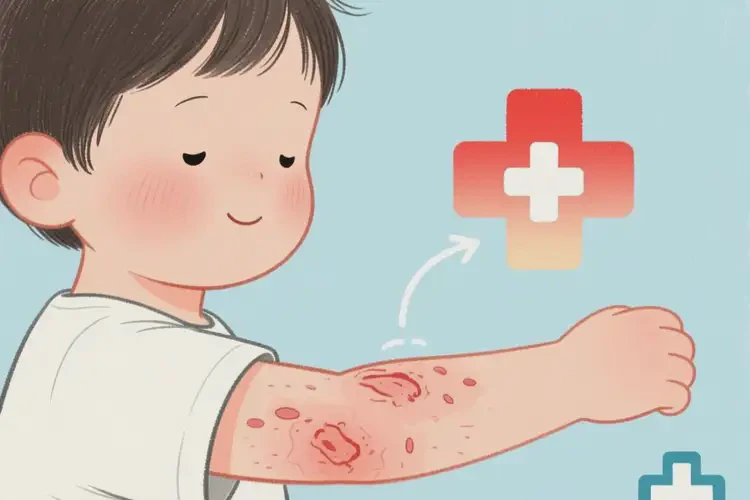 孩子手臂经常长湿疹能够彻底治愈吗(图1)
