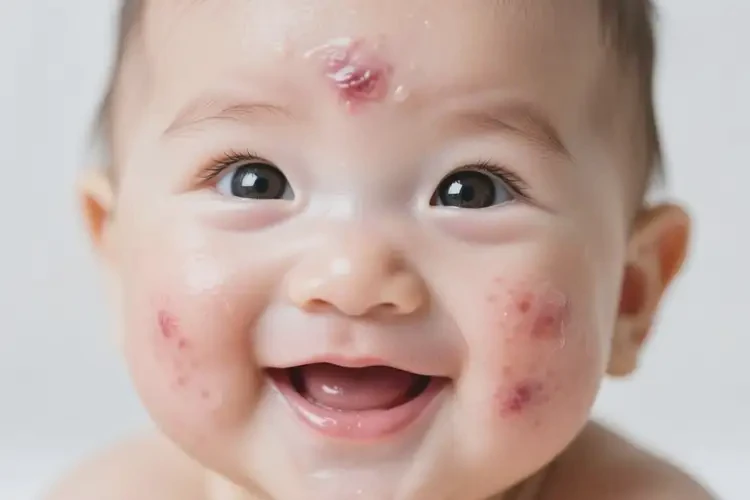 嬰兒面部出濕疹能靠自己自愈嗎(圖1)