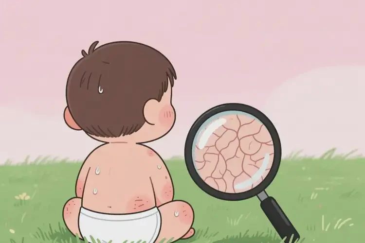 小孩屁股出濕疹能靠自己自愈嗎(圖1)