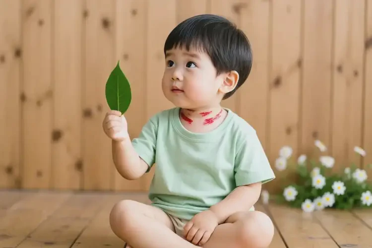 少兒脖子上經(jīng)常起濕疹不管它會自己好嗎(圖1)