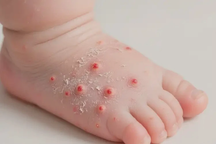 寶寶腳上起濕疹可不可以徹底自愈(圖4)