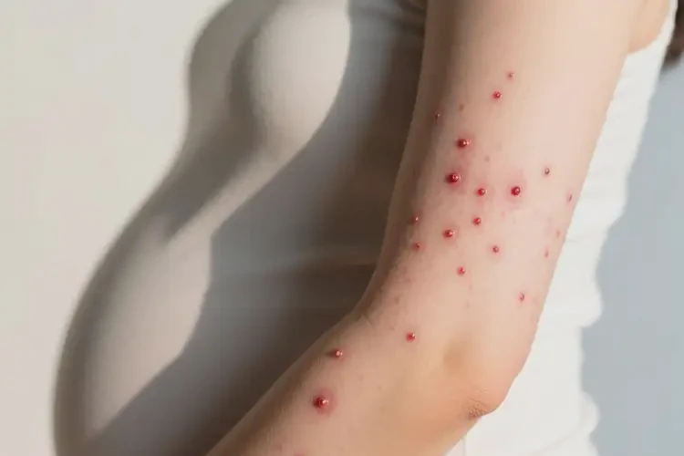 產(chǎn)婦手臂上經(jīng)常起濕疹能靠自己自愈嗎(圖1)