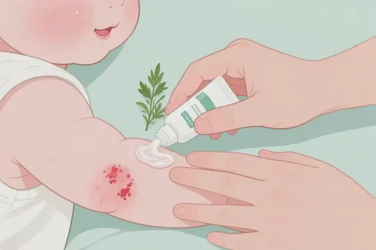 宝宝手臂上出现湿疹能够彻底治愈吗(图1)