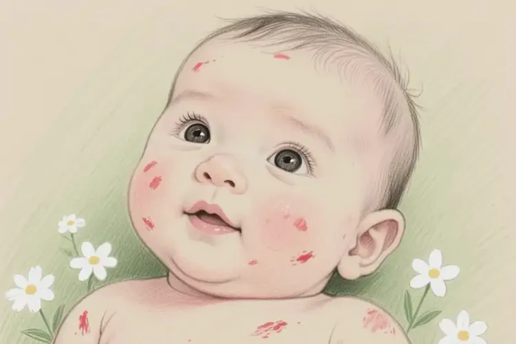嬰幼兒全身偶爾起濕疹不管它會(huì)自己自愈嗎(圖1)