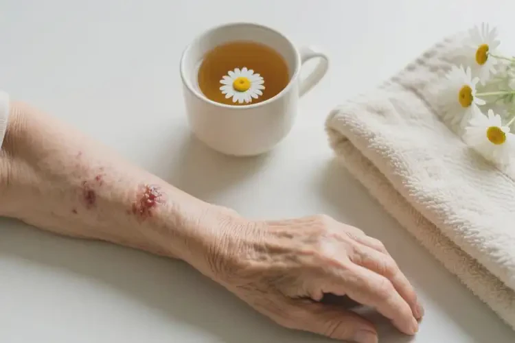 老人身上容易起濕疹能夠徹底治愈嗎(圖2)