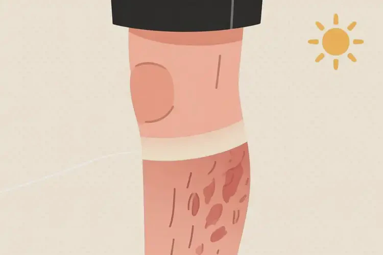 男性大腿有濕疹不管它會自己自愈嗎(圖1)