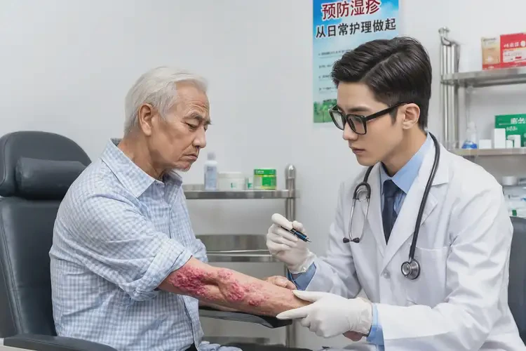 老人四肢起濕疹能徹底自愈嗎(圖1)