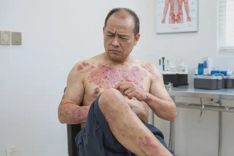 男人小腿容易長(zhǎng)濕疹不管它會(huì)自己自愈嗎(圖4)