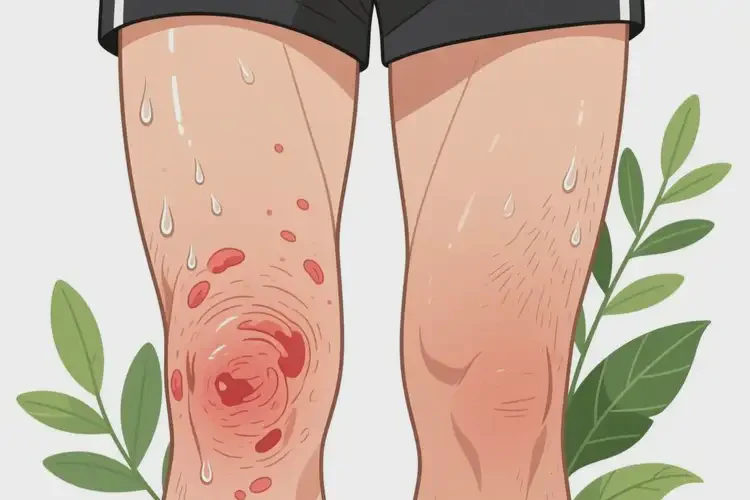 男人大腿上出現(xiàn)濕疹可以徹底自愈嗎(圖2)