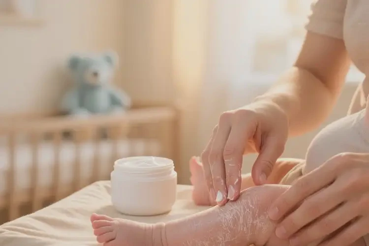 寶寶小腿上起濕疹可不可以徹底自愈(圖1)