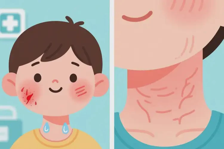 兒童脖子出濕疹可以徹底自愈嗎(圖2)