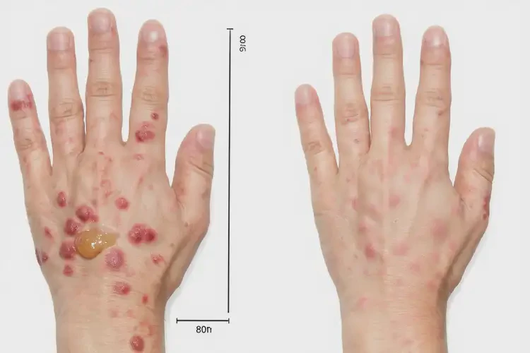 男人手上出現(xiàn)濕疹不管它會自己自愈嗎(圖1)