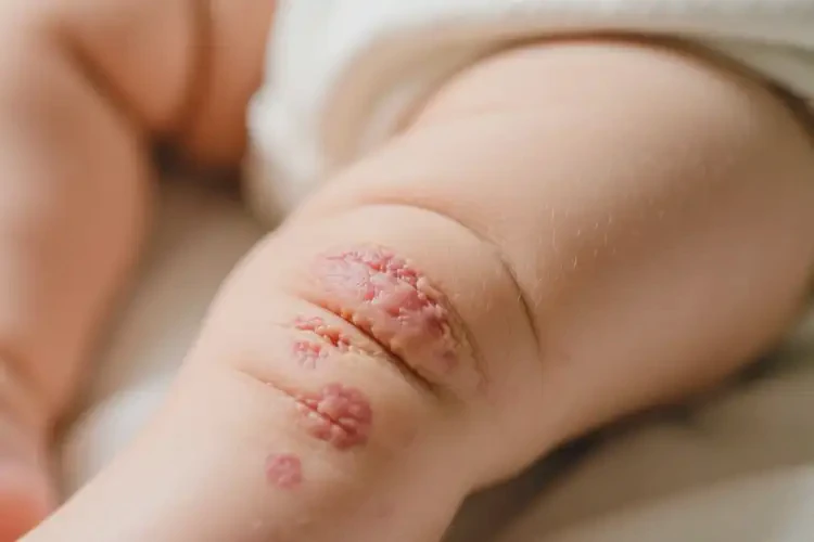 婴儿大腿偶尔起湿疹不管它会自己痊愈吗(图3)