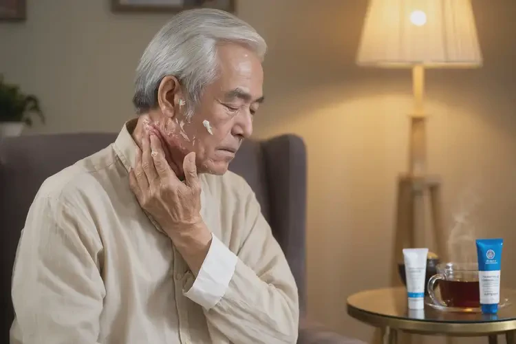 老年人脖子上容易長濕疹不管它會自己痊愈嗎(圖2)
