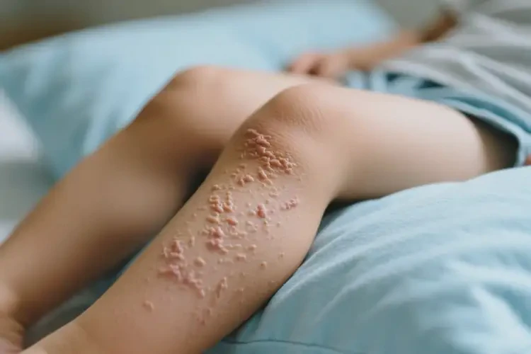 少兒大腿上出濕疹能靠自己自愈嗎(圖2)