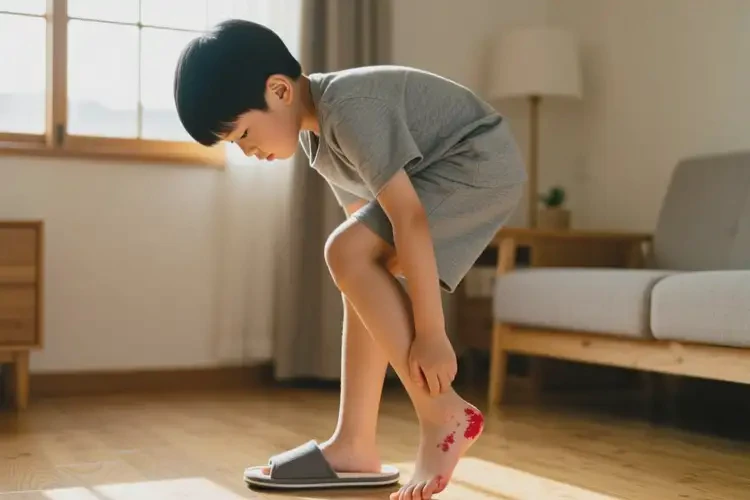 小学生脚上容易长湿疹能够彻底治愈吗(图1)