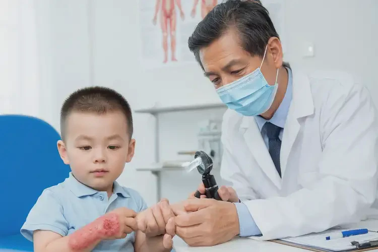 幼兒手臂上容易長濕疹不管它會自己痊愈嗎(圖1)