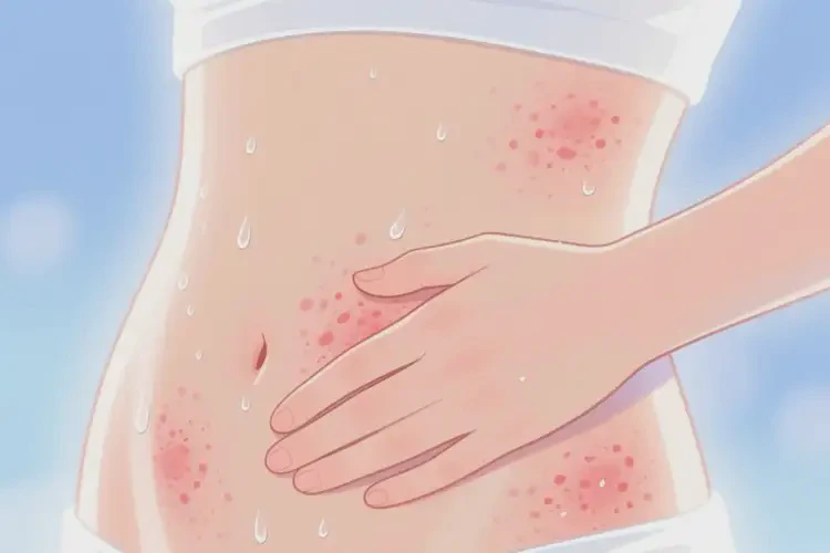 女性肚子偶爾長濕疹能靠自己自愈嗎(圖2)