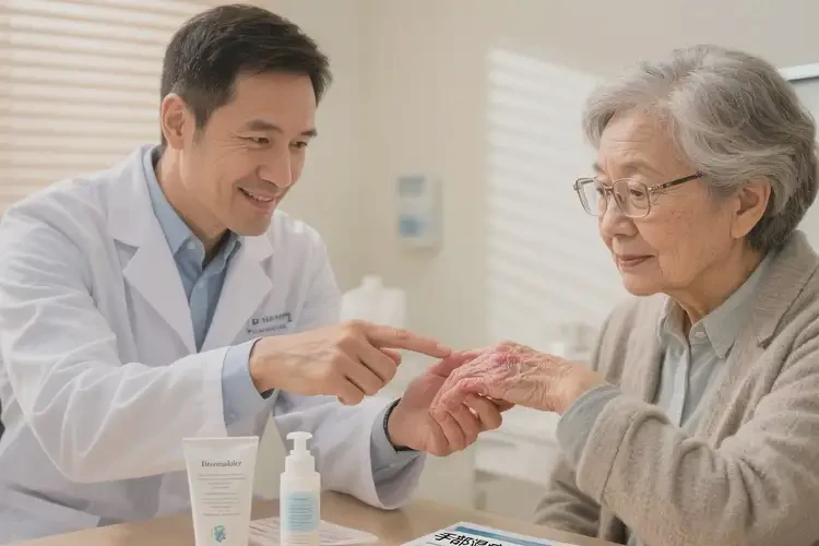 老年人手上出濕疹能夠徹底治愈嗎(圖3)