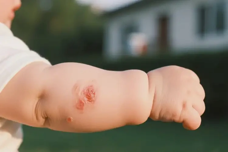 嬰兒手臂經(jīng)常起濕疹不管它會自己好嗎(圖1)