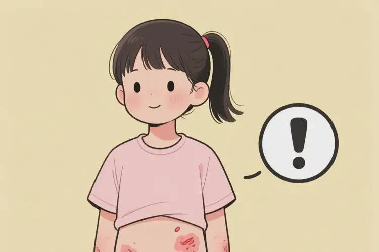 小學(xué)生肚子上容易起濕疹不管它會(huì)自己痊愈嗎(圖2)