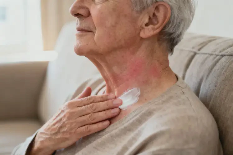 高齡老人脖子有濕疹可不可以徹底自愈(圖3)