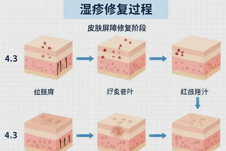 孩子身上偶爾起濕疹不管它會(huì)自己自愈嗎(圖4)