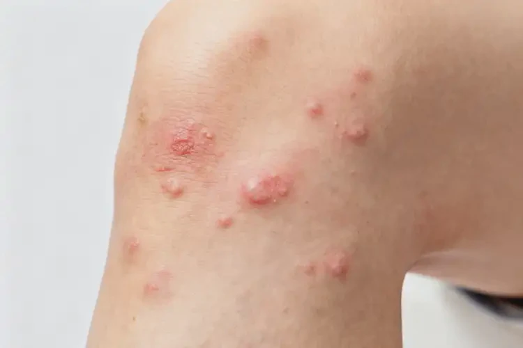 大学生大腿出湿疹不管它会自己痊愈吗(图2)