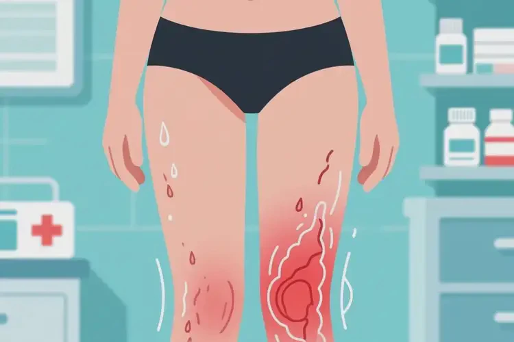 女人大腿起湿疹可以彻底自愈吗(图1)