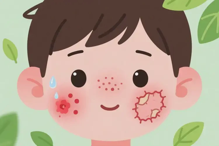 兒童面部有濕疹不管它會自己好嗎(圖3)