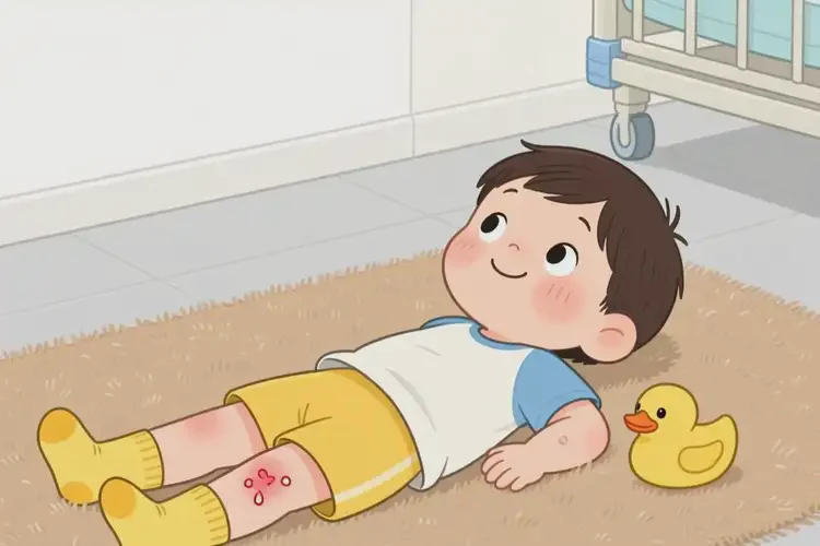 小兒小腿上經(jīng)常起濕疹能靠自己自愈嗎(圖1)