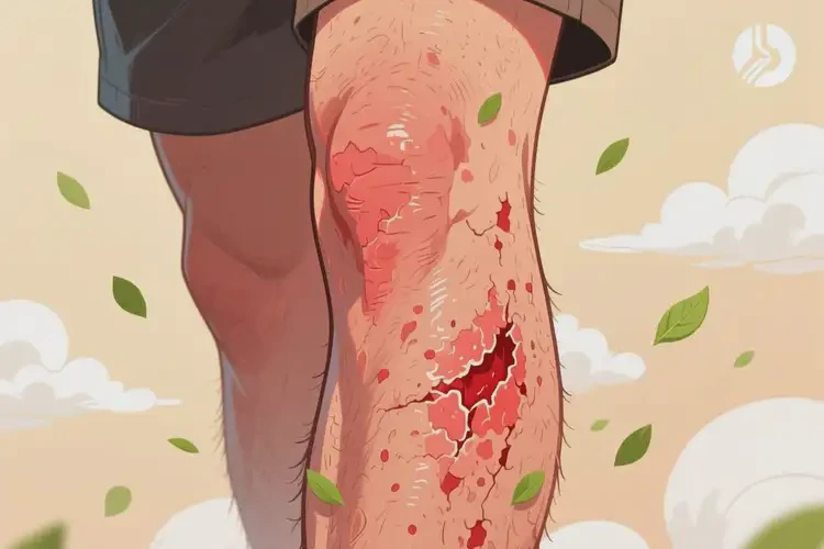 男性大腿有濕疹不管它會自己自愈嗎(圖2)