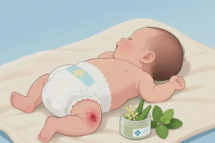 新生兒屁股有濕疹能徹底自愈嗎(圖2)