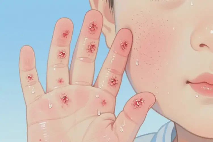 兒童手上容易起濕疹能徹底自愈嗎(圖3)