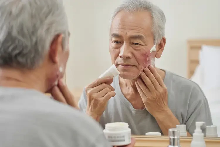 老年人脖子容易起濕疹不管它會自己痊愈嗎(圖1)