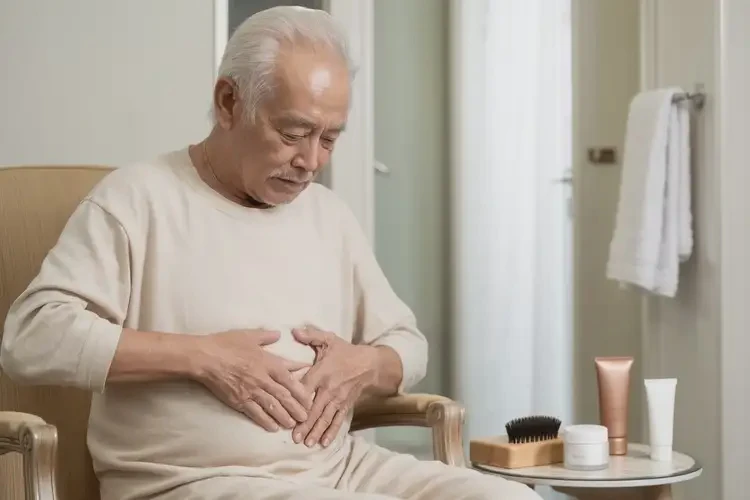 高龄老人肚子上长湿疹不管它会自己自愈吗(图1)