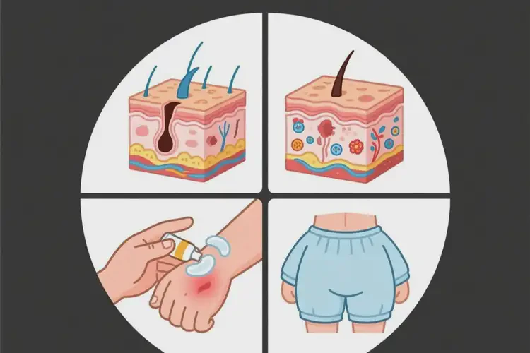 女人屁股容易起湿疹不管它会自己痊愈吗(图1)